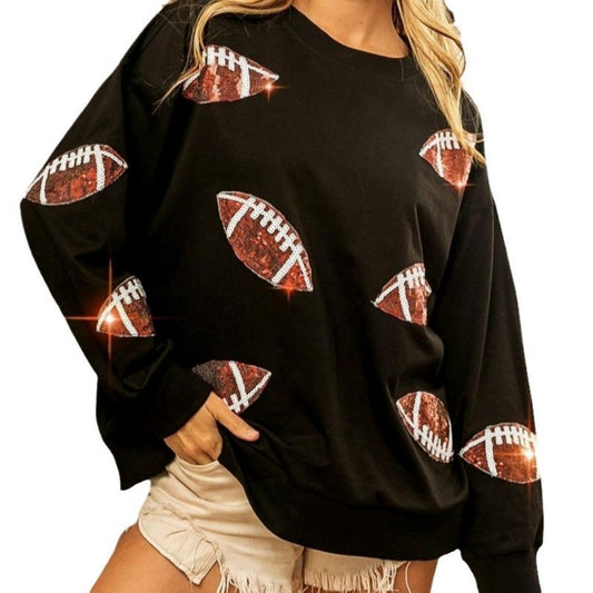 Women's Loose Casual Rugby Sweater