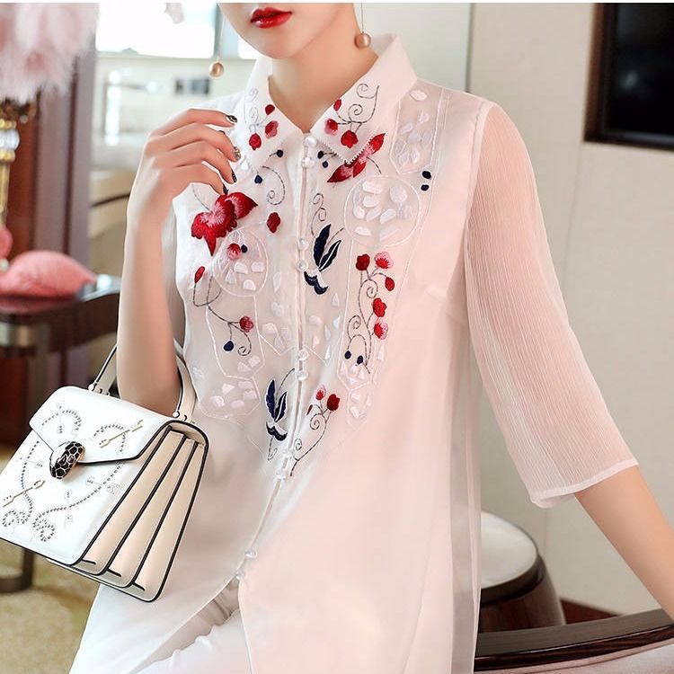 Summer Dress Retro Shirt Improved Cheongsam New Style