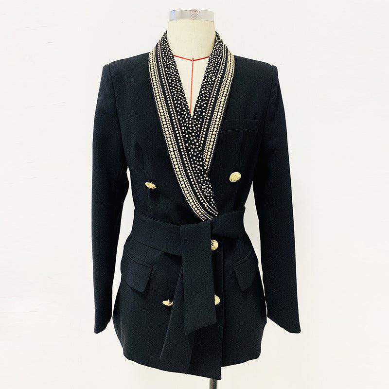 Modischer, personalisierter Blazer mittlerer Länge für Damen