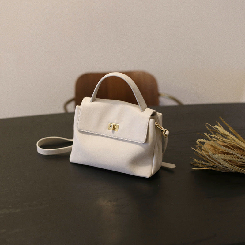 Bolso de viaje de piel de vaca suave, bolso de hombro portátil, bolso cruzado Simple de gran capacidad para mujer