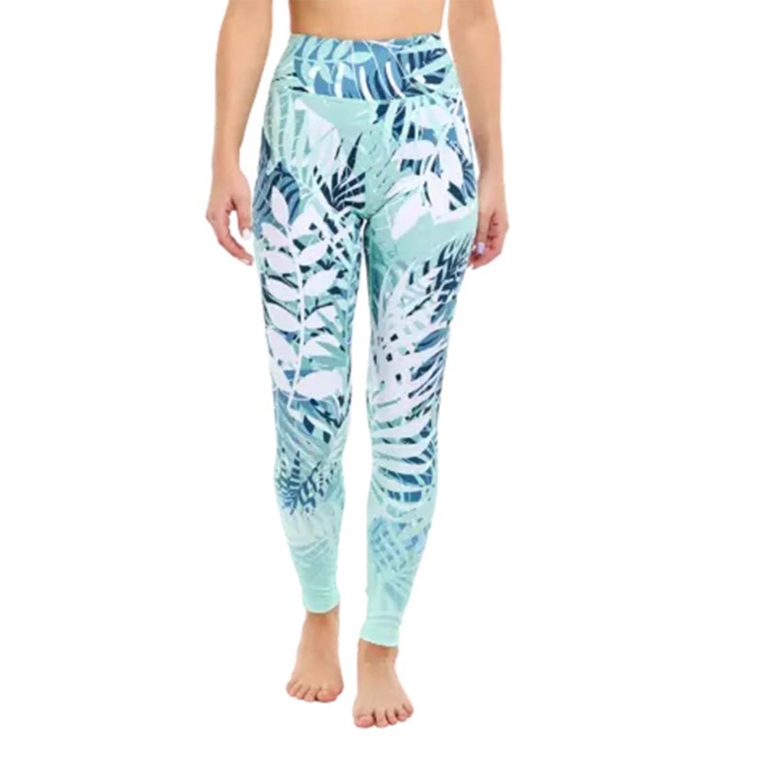 Floral bedrucktes Set Yogahose Pilates Trainingskleidung