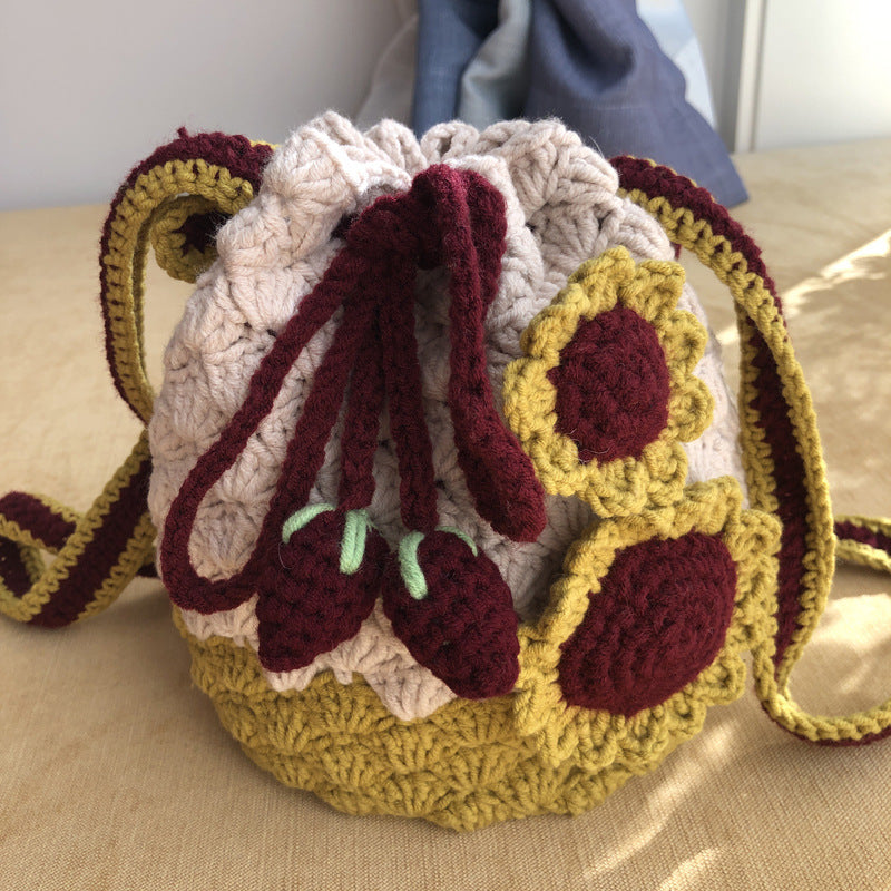 Handbag Xiangyu Handmade Knitted Woolen Bag