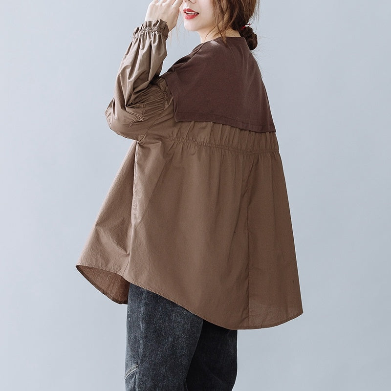 Blouse Plus Size Women's Belly Cover Top