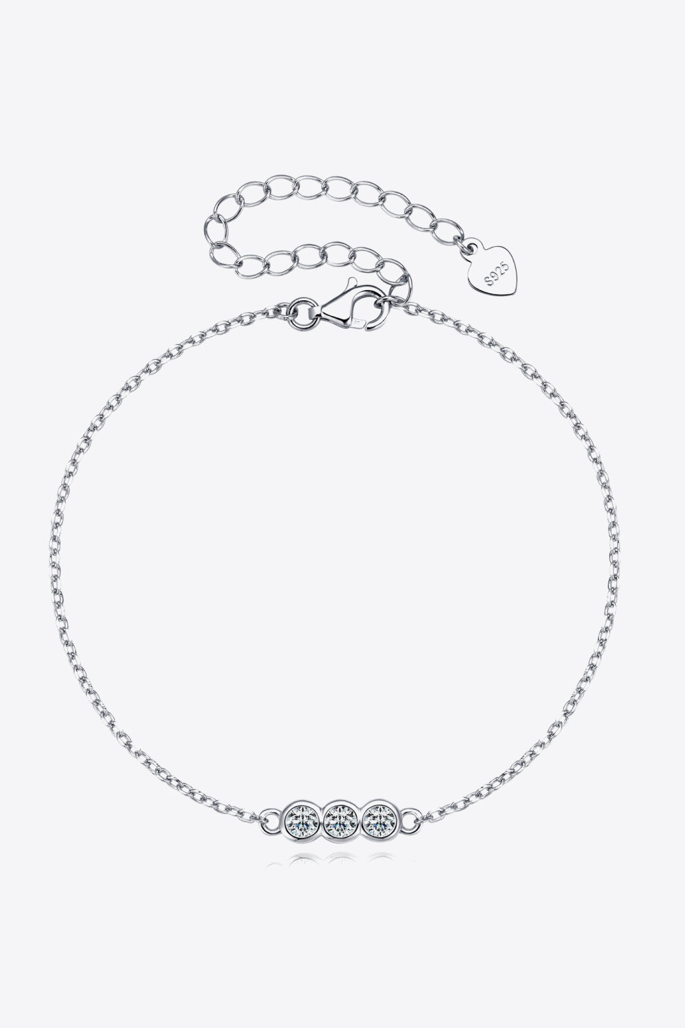 Bezauberndes Moissanit-Armband aus 925er Sterlingsilber