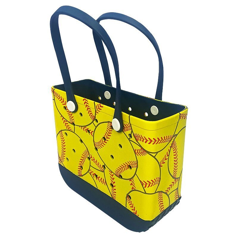 Strandtasche, tragbar, bedruckt, wasserdicht, waschbar, Strandhandtasche aus Gummi