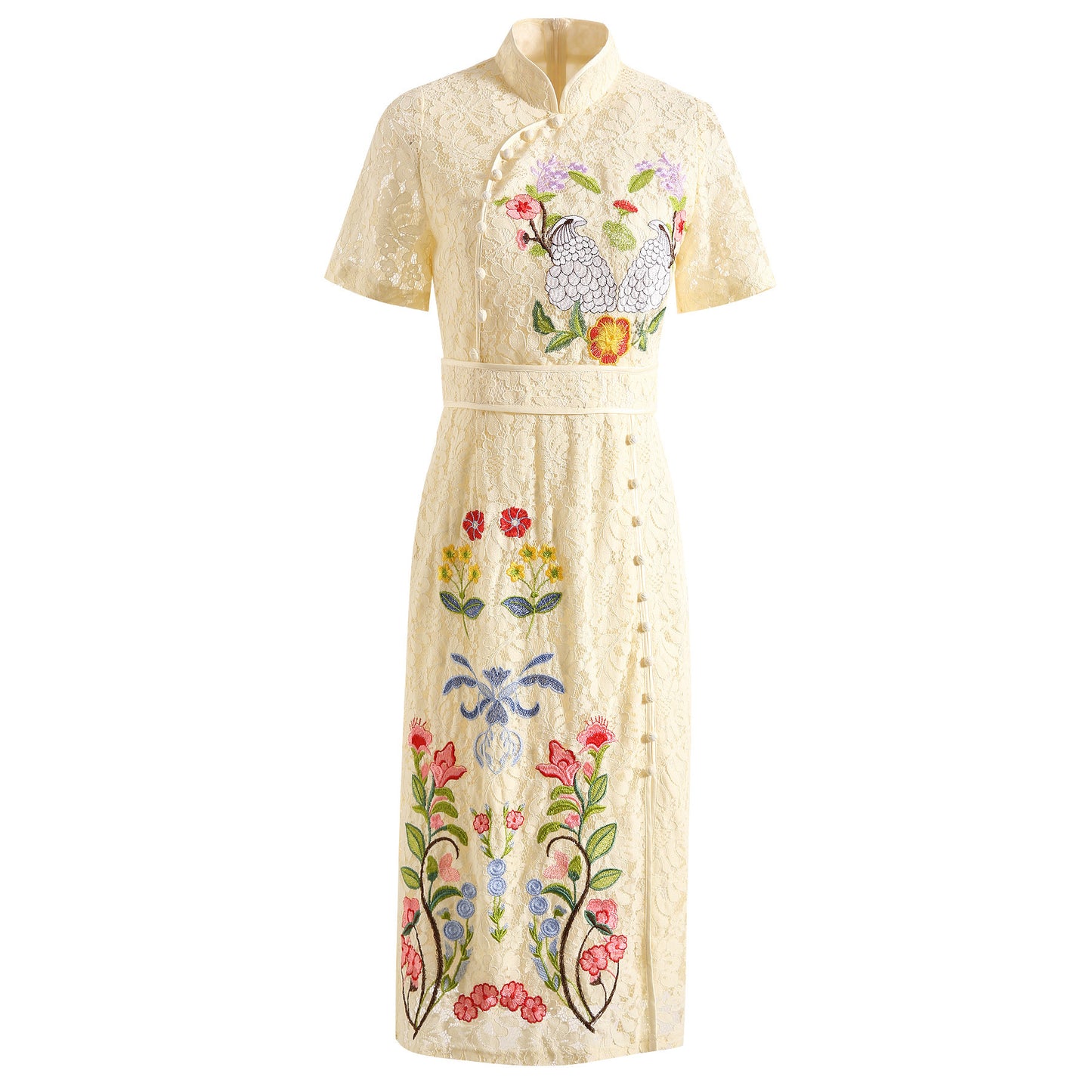 Fashion Embroidery Lace Dress Women