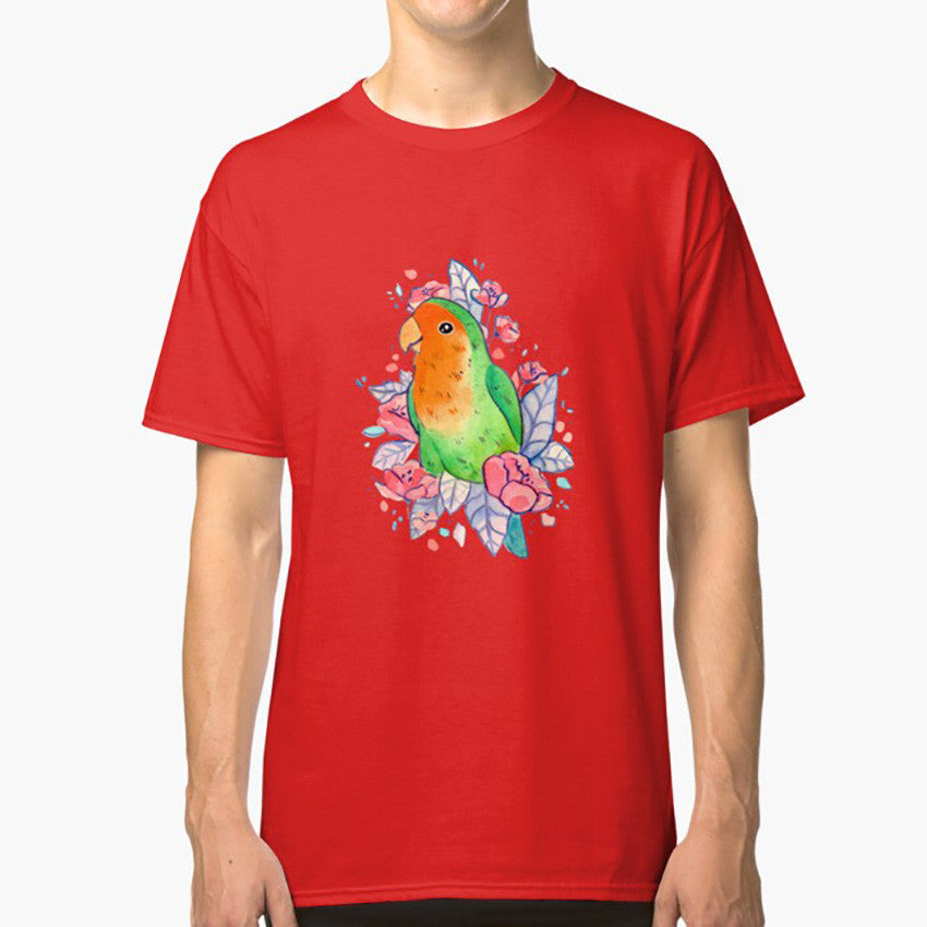 Flowery Lovebird Short Sleeve T-shirt Flowery Lovebird