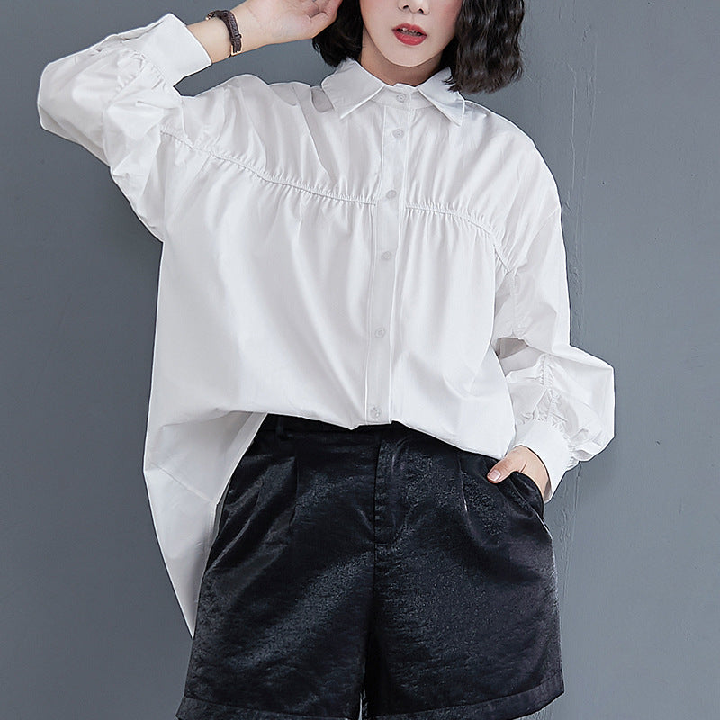 Women's Solid Color Long Sleeve Jacket Shirt