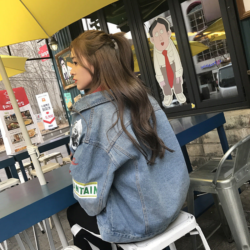 Chaqueta vaquera estilo Harajuku