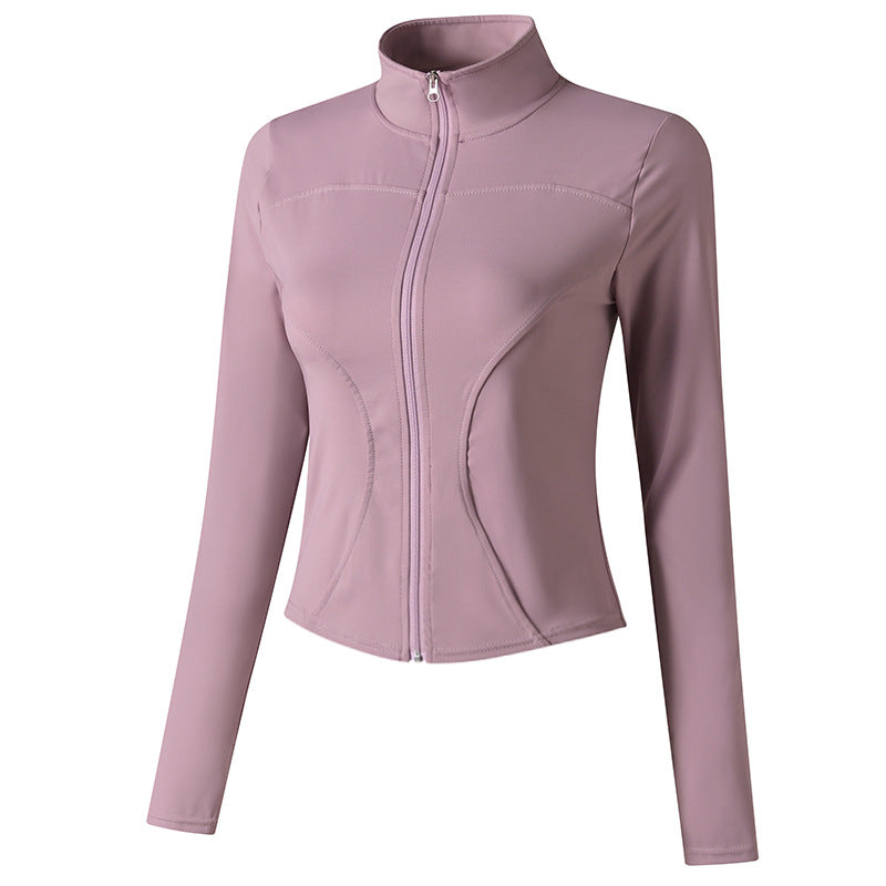 Fitness Long Sleeve Cuff  Hole Yoga Suit