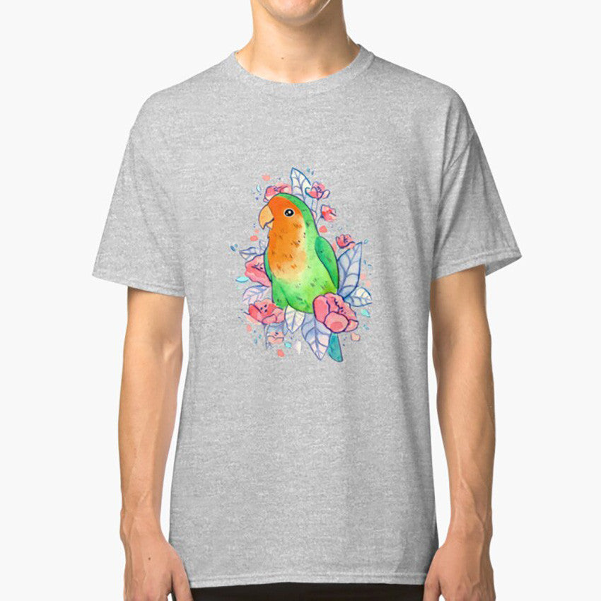 Flowery Lovebird Short Sleeve T-shirt Flowery Lovebird