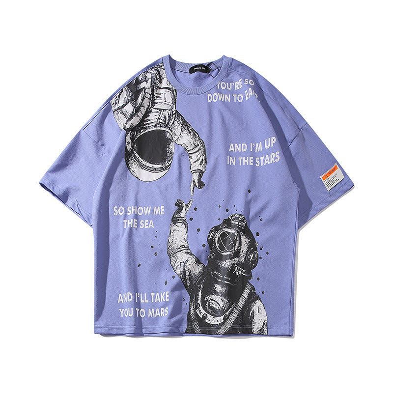 Astronaut print t-shirt