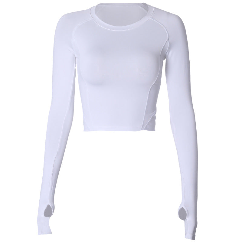 Women's long-sleeved tight-fitting and quick-drying yoga top