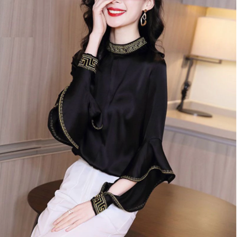 Fashion Women's Spring Autumn Style Blouse