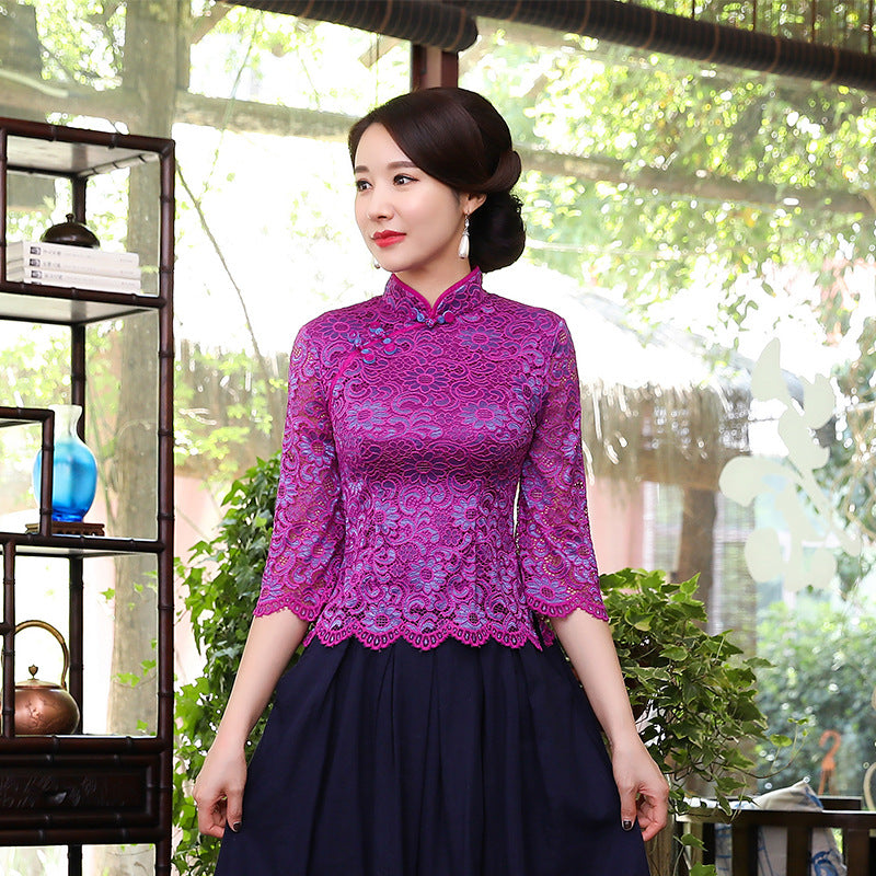Tang suit cheongsam women's top
