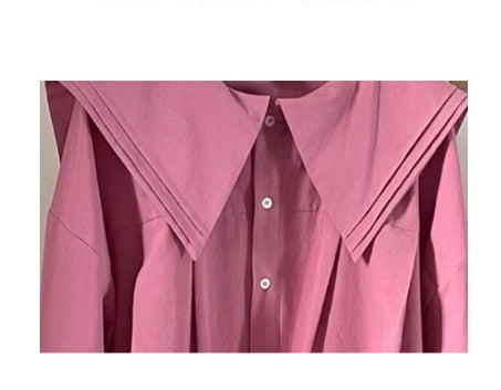 Sweet Doll Collar Age-Reducing Loose And Thin Shirt