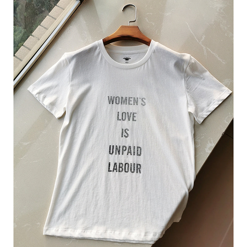 D Familie neuer Brief Frauen Liebe ist unbezahlte Arbeit feministische T-shirt