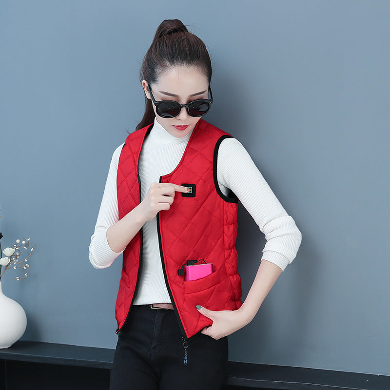 Smart Constant Temperature Heating Sports Vest Women's Jacket Warm Vest