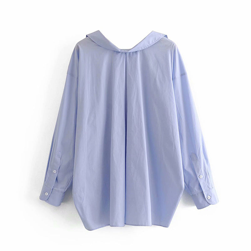 European And American Style Casual Loose Shirt Top