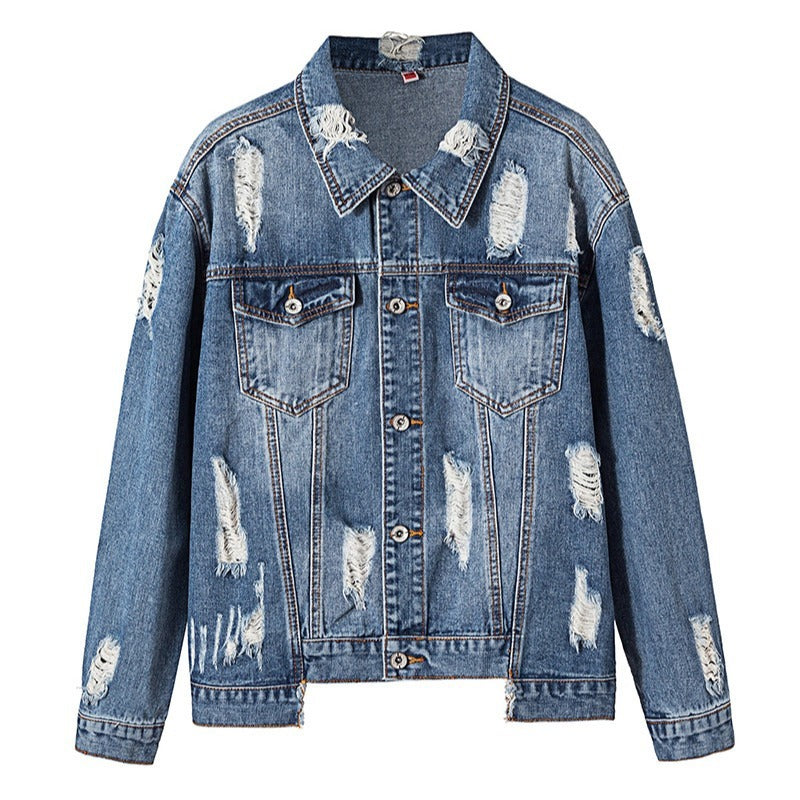 Denim Jacket Female Spring And Autumn Korean Casual Wild Loose Short Coat Tooling Jacket