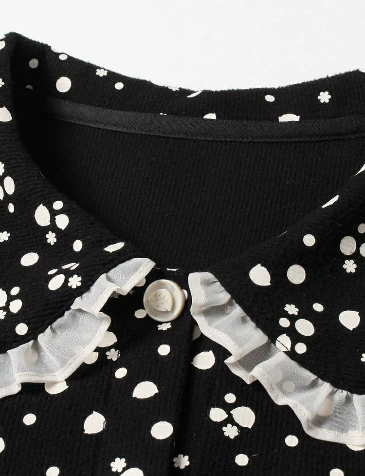 Fashion Doll Collar Cherry Maruko Shirt