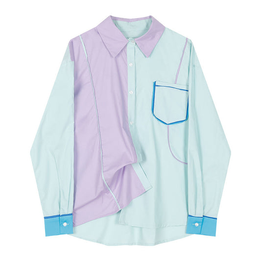 Women'S Color Block Shirt