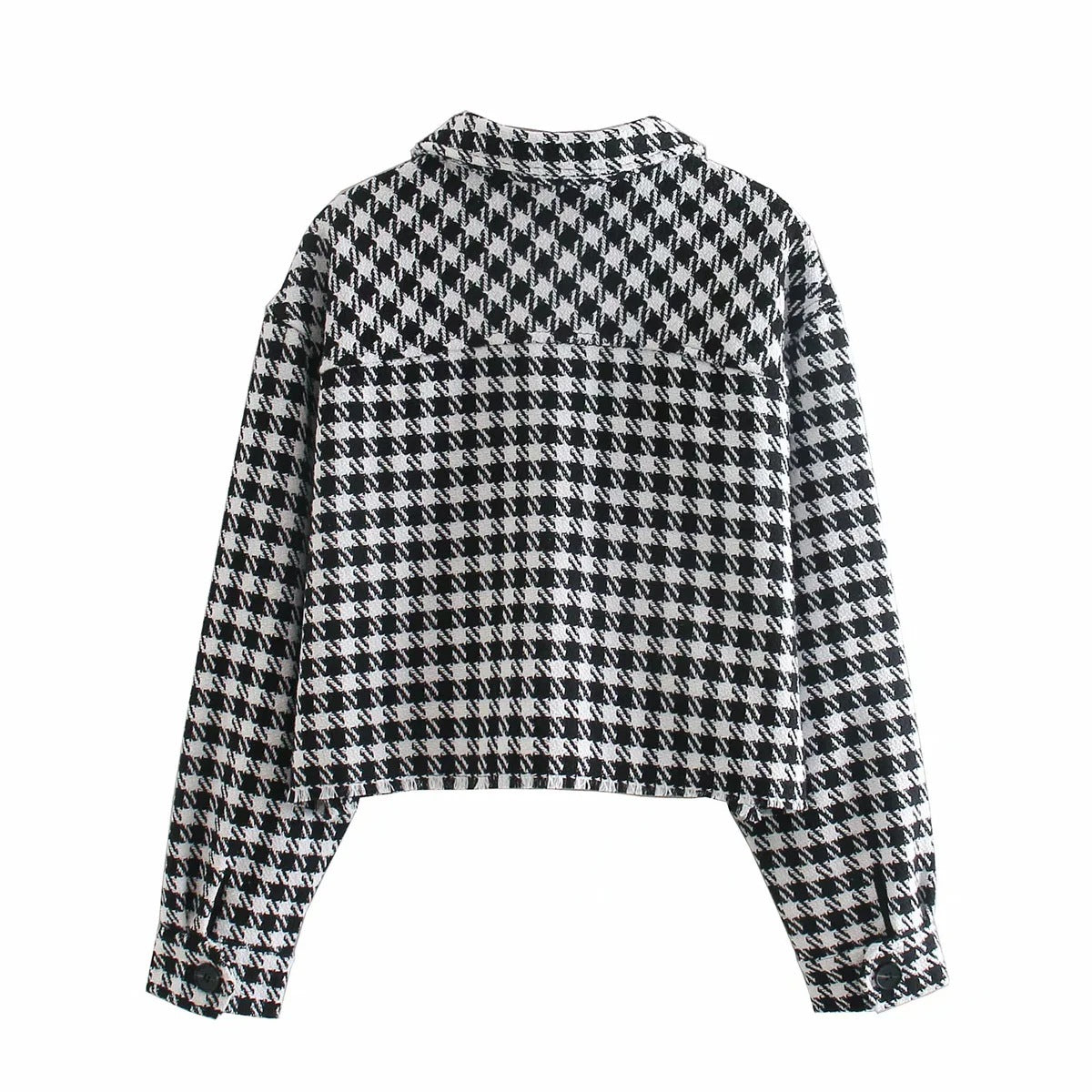 Women's loose plaid shirt in autumn and winter