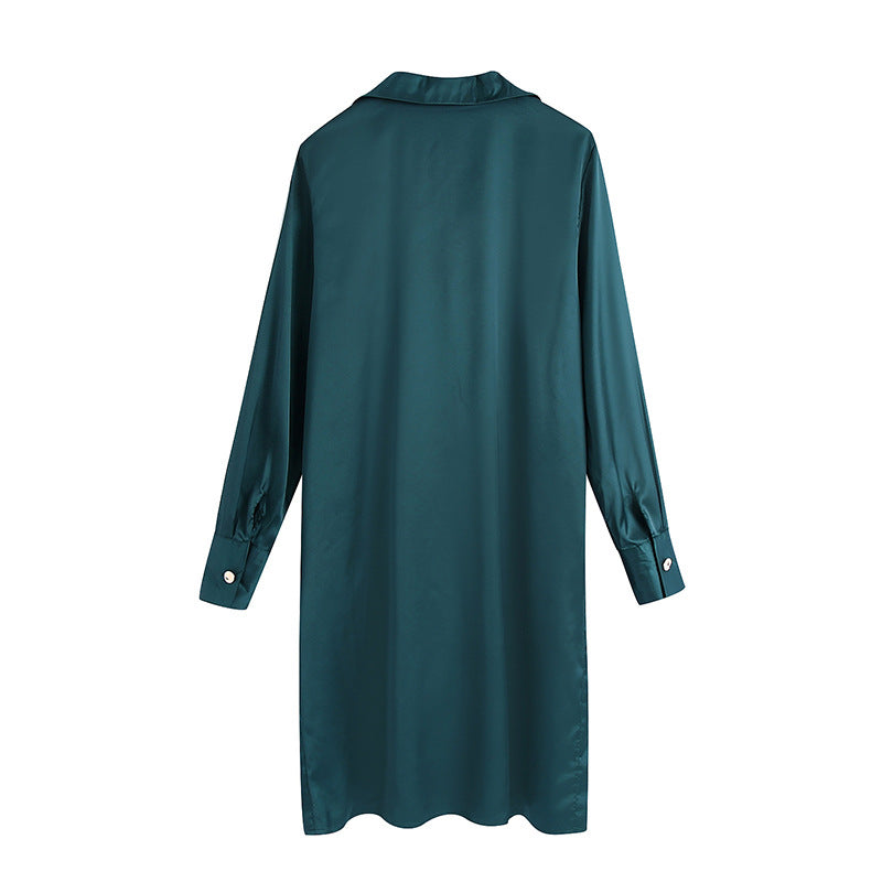 Einfarbiges, drapiertes Longshirt