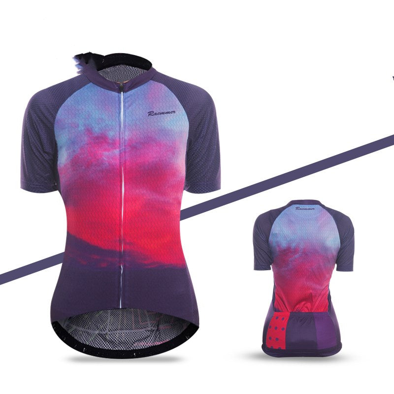 Ropa de ciclismo bicicleta con estampado de colores para mujer 