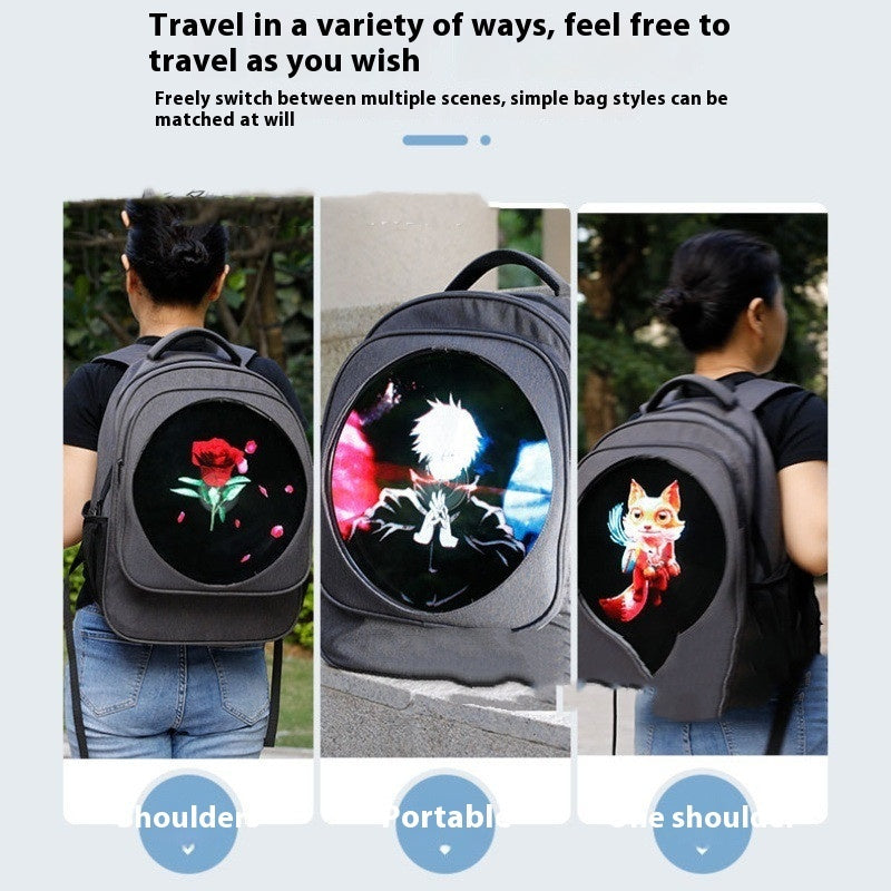 Mobiler 3D-Hologramm-Fan-Rucksack