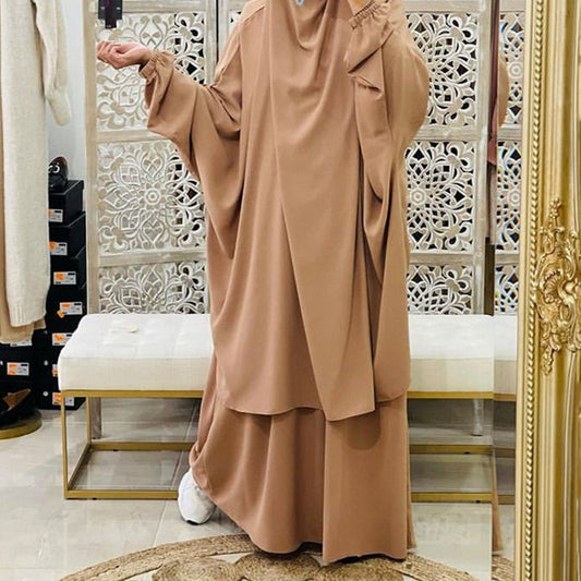 Traje de vestir tipo bata de Dubái de Oriente Medio para mujer