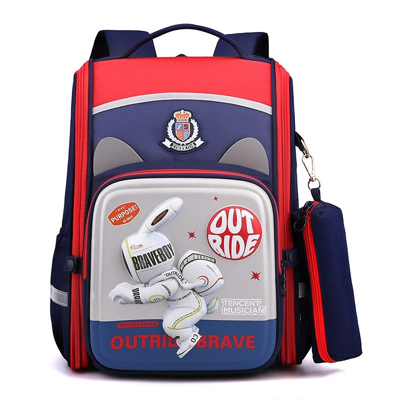 Leichter Kinderrucksack mit 3D-Cartoon-Aufdruck