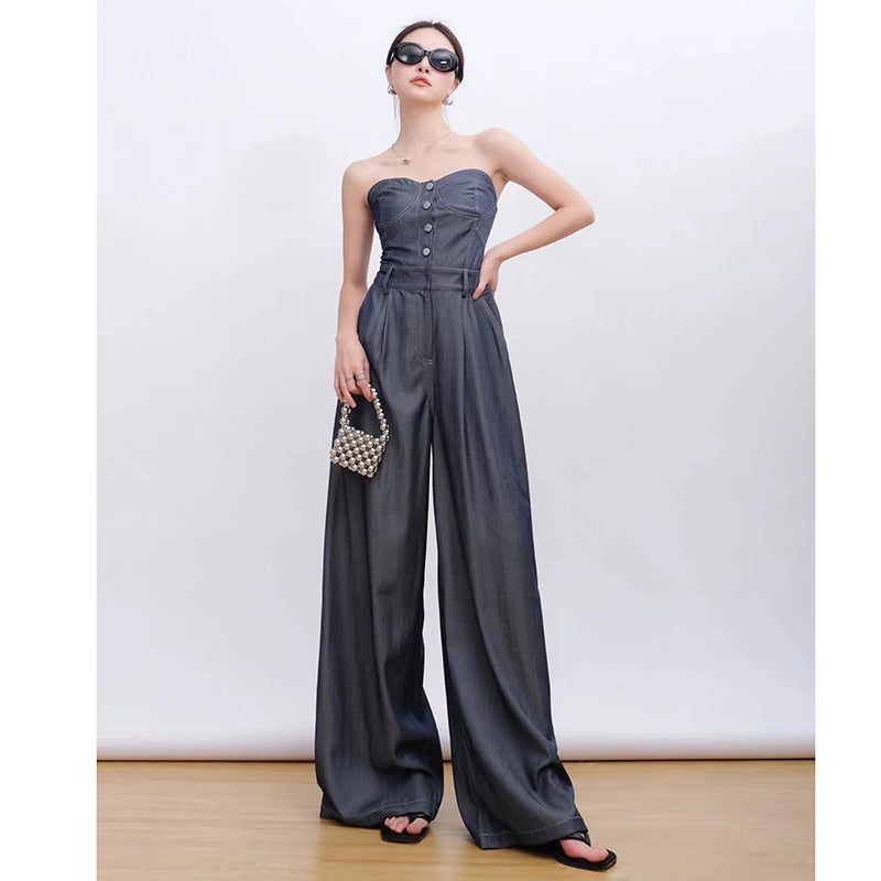 Women's Light Luxury Small Crowd Bra Jumpsuit