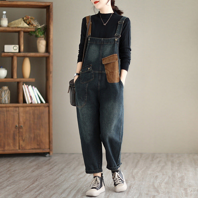 Modischer Retro-Overall für Damen zum Abnehmen