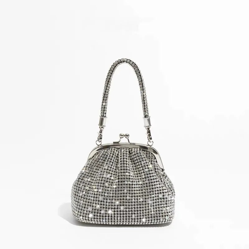 Mode Damen Strass Schulter Messenger Bag