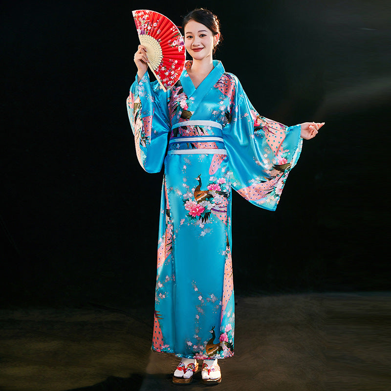 Traje tradicional de mujer Albornoz Anime Cosplay Traje de fotografía Kimono