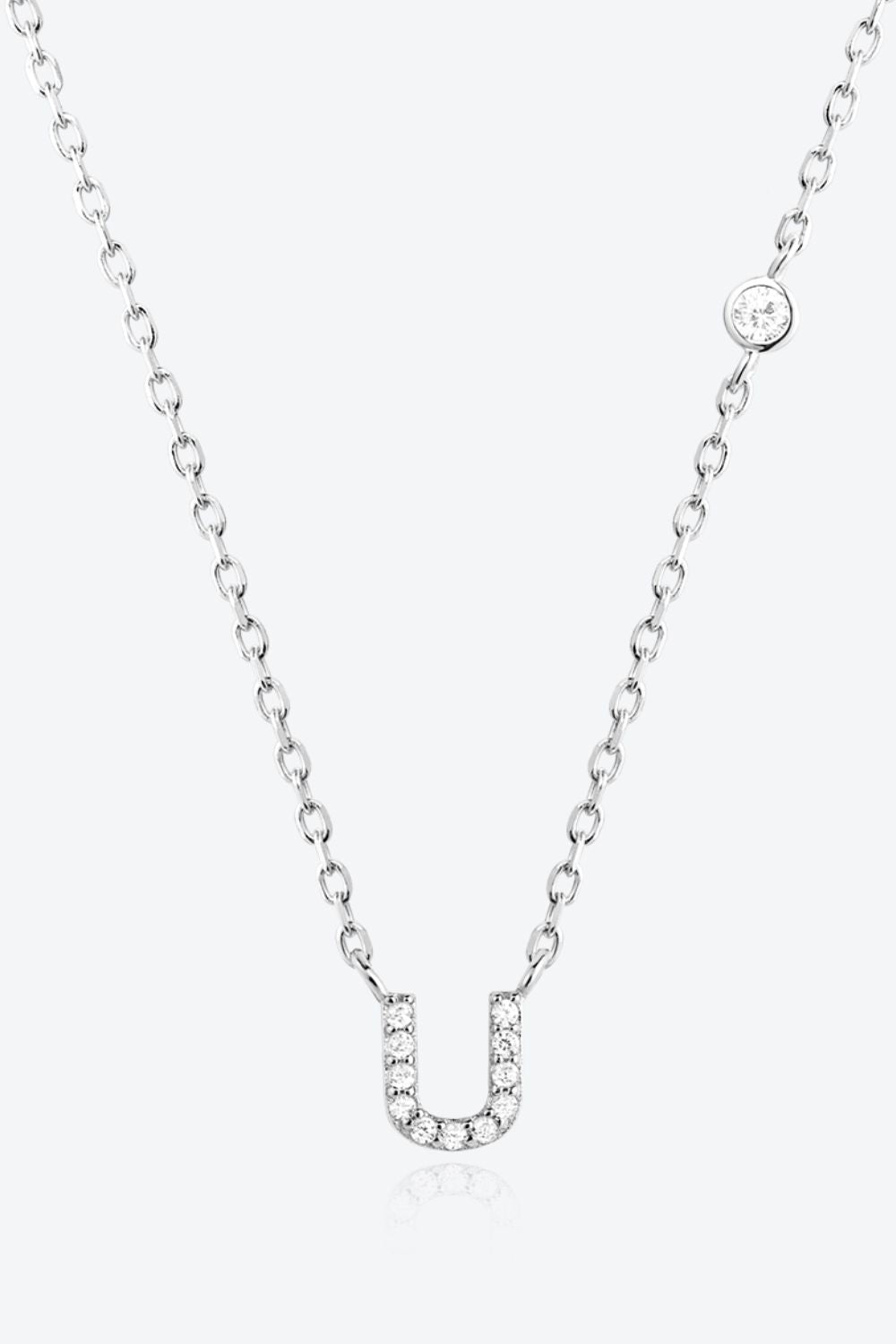 Q To U Zircon 925 Sterling Silver Necklace