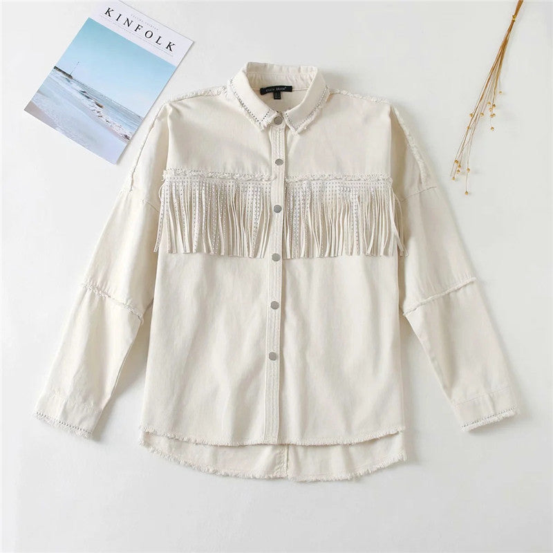 Fringe embellished jacket