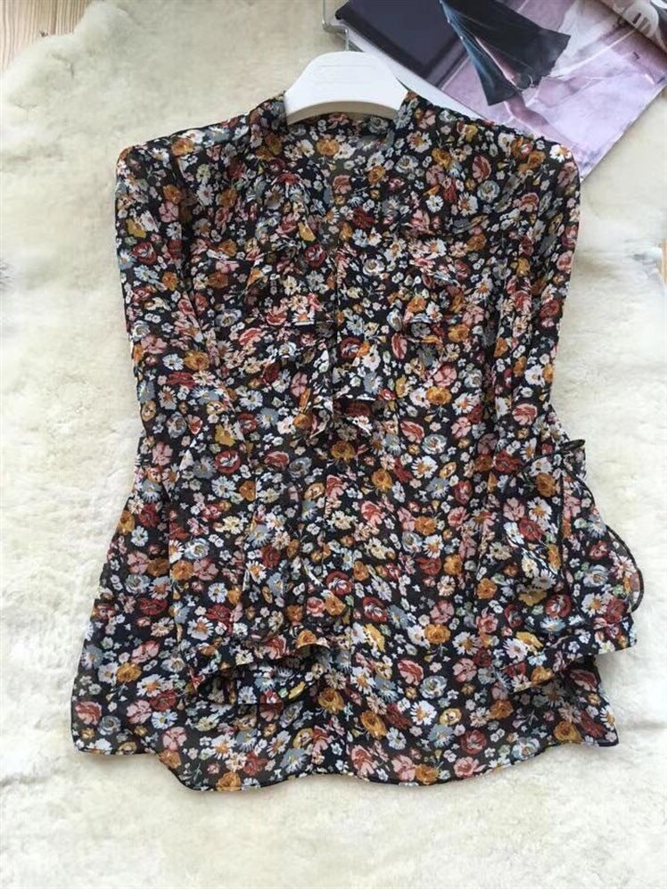 Floral Chiffon Shirt