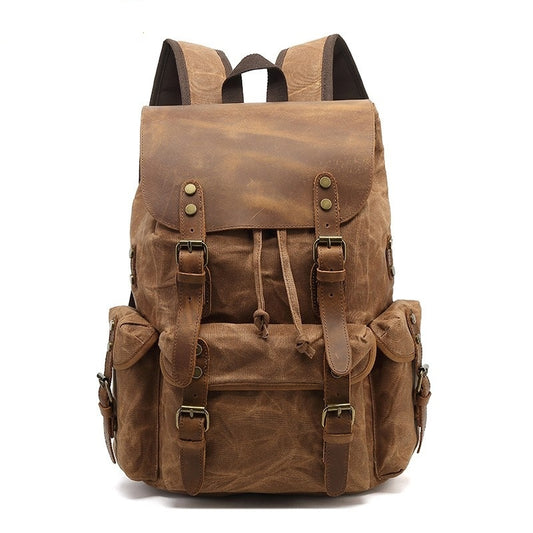 Verschleißfester Canvas-Rucksack Retro für Männer und Frauen