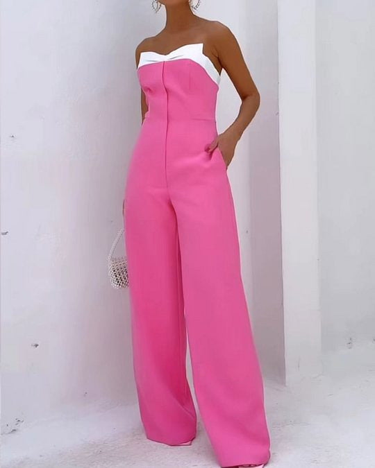 European And American Ladies Summer Fashion Sleeveless Jumpsuit