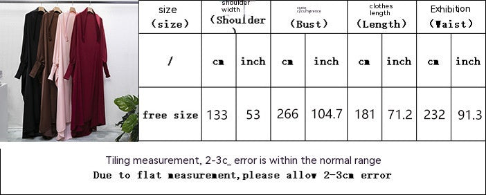 Arabisches Robe-Kleid für Damen in Übergröße aus dem Nahen Osten