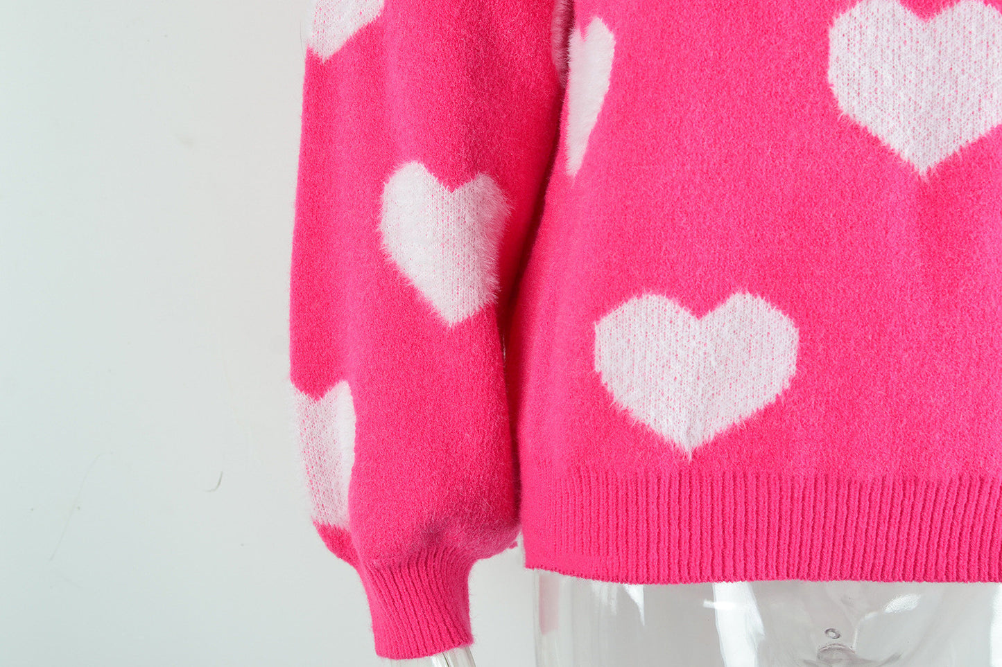 Suéter de mujer Love Valentine's Day Cuello redondo Jersey