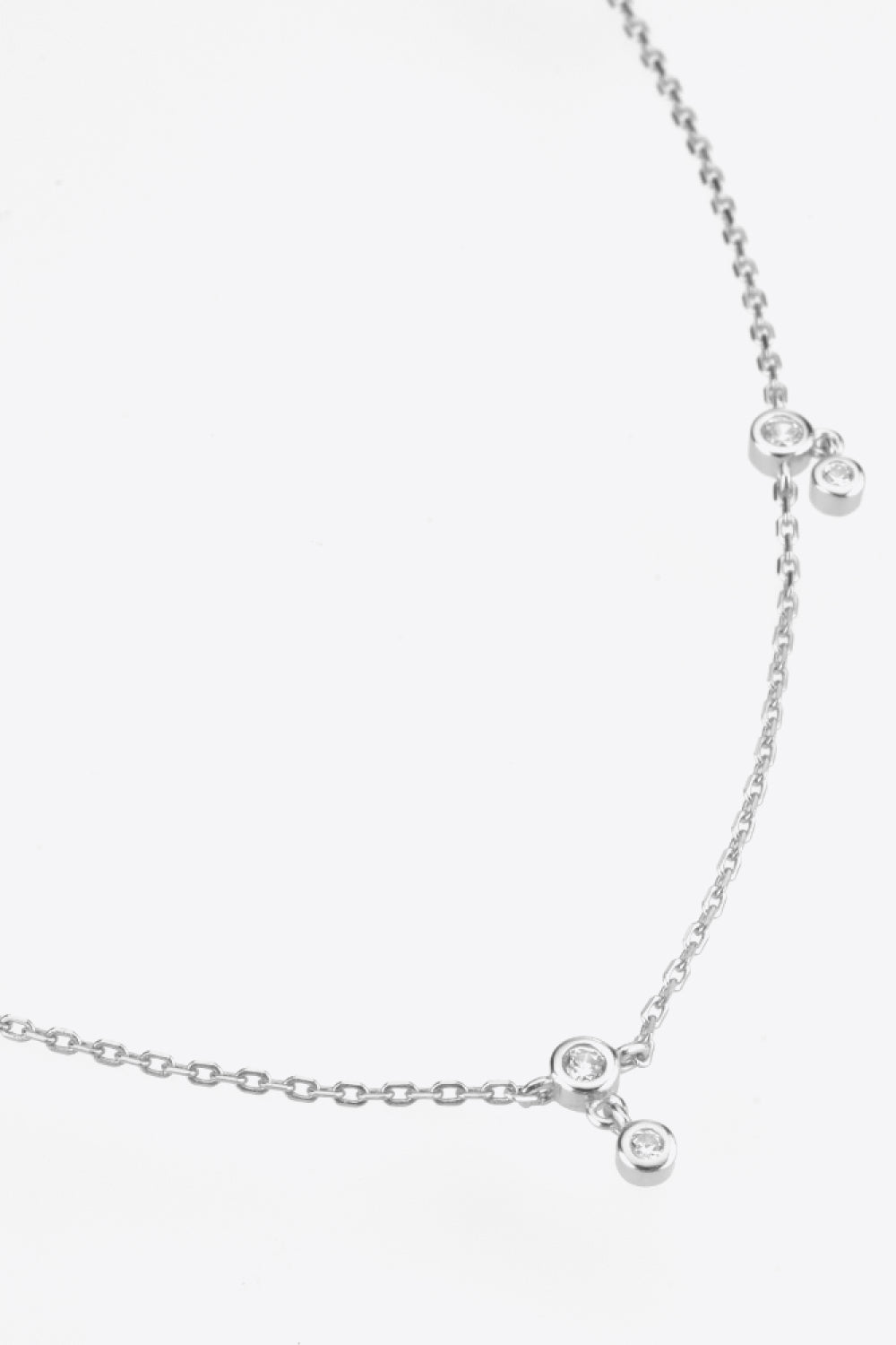 Halskette aus 925er Sterlingsilber mit Zirkon