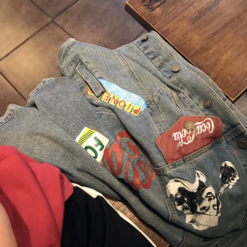 Harajuku style denim jacket