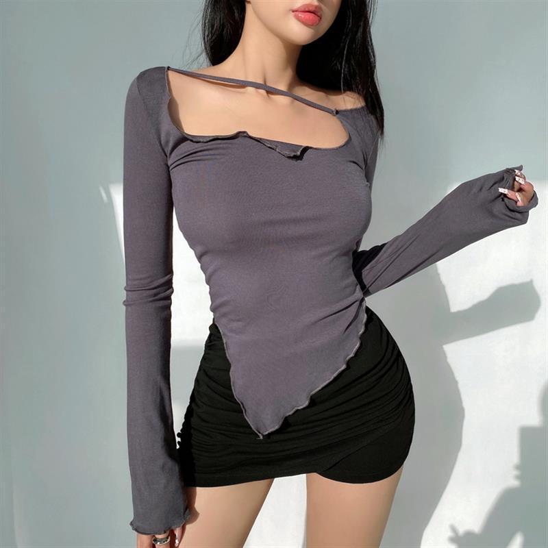 Small Slim Irregular Thin Blouse T-shirt