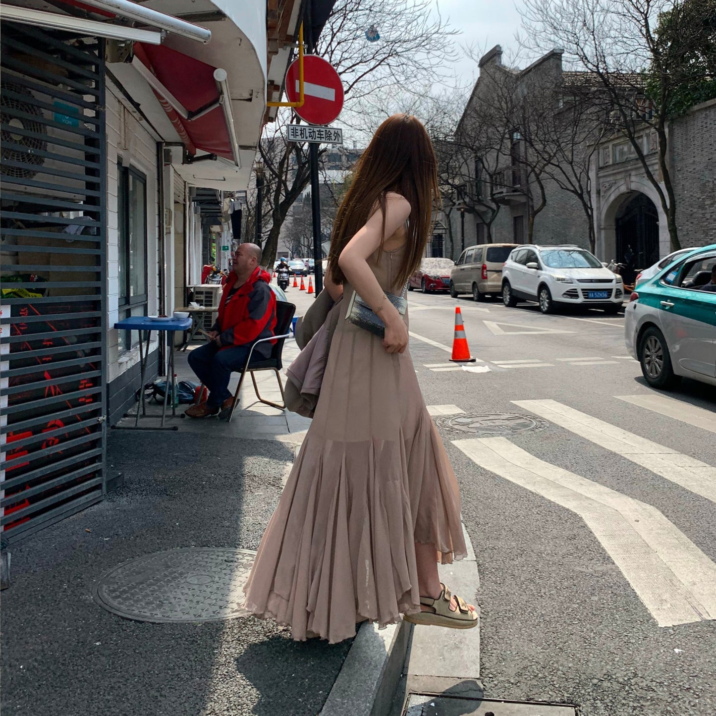 Ätherisches Sommerkleid, Meerjungfrauenkleid aus transparentem Tüll für Frauen