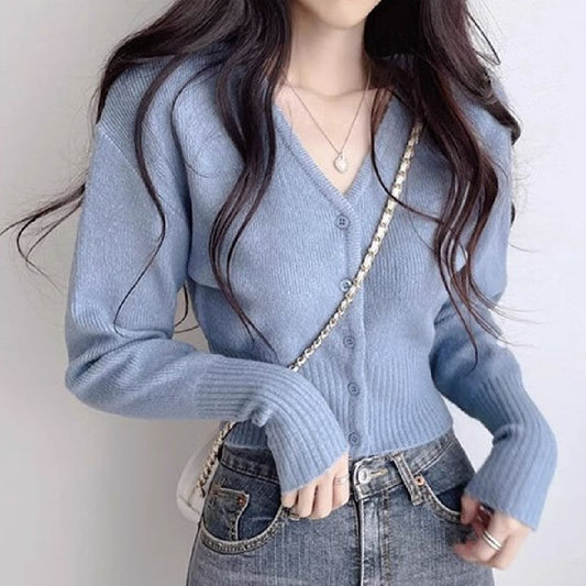 Fashion Personality Short Knitted Cardigan Woman