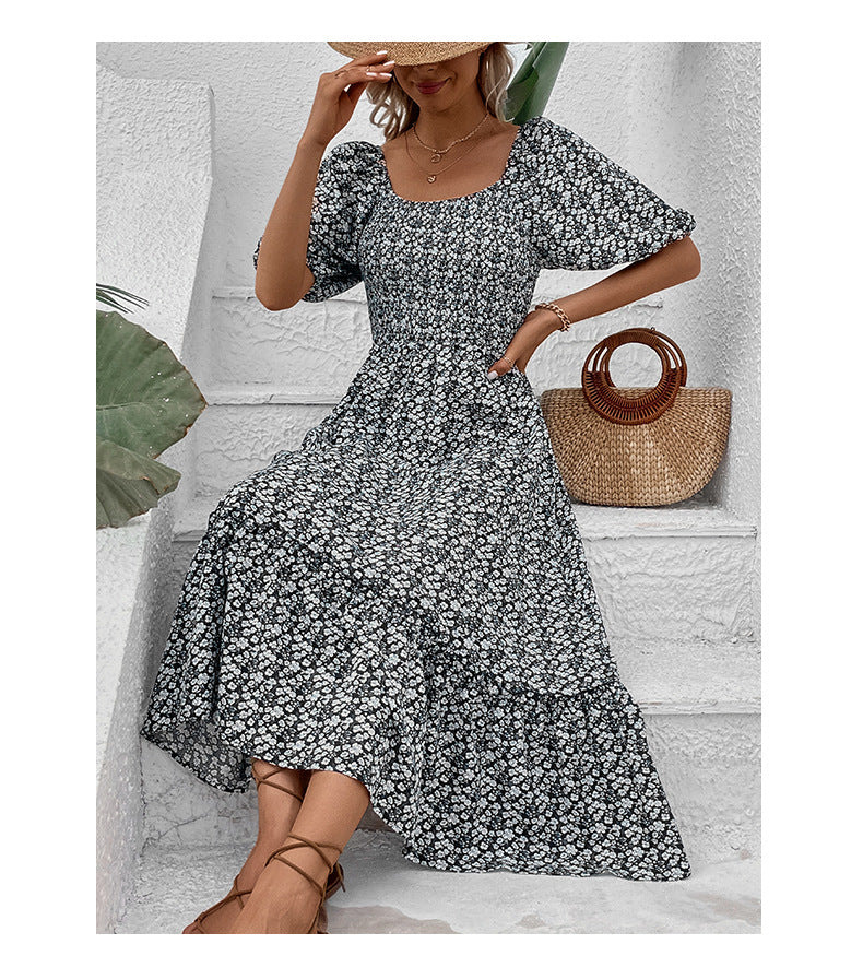 Sommer neues elegantes Retro-Kleid