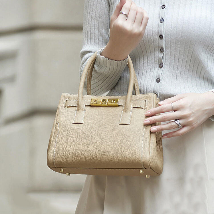 Große Handtasche aus weichem Leder für Damen